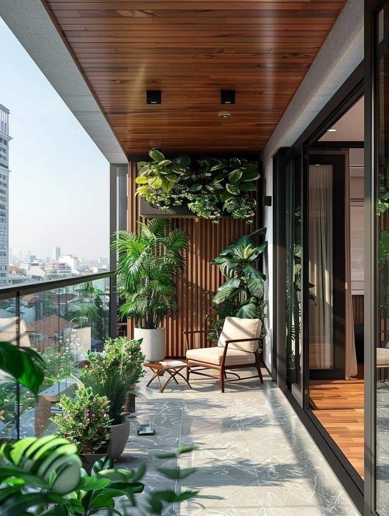 Logia là khoảng không gian lùi vào bên trong mặt bằng căn hộ, giúp tăng độ an toàn cho nhà cao tầng.