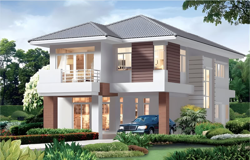 Thiết kế không gian mở kết hợp màu sắc nhã nhặn giúp giảm bớt cảm giác oi bức cho nhà hướng Tây.